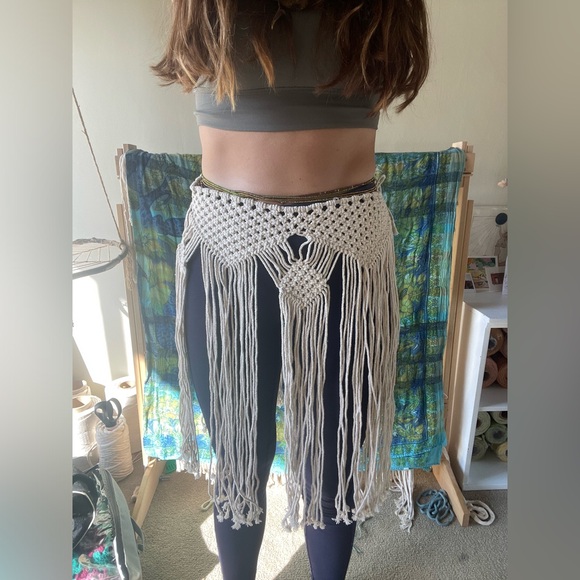 Handmade | Macrame Skirt or Door Curtain - Picture 4 of 5